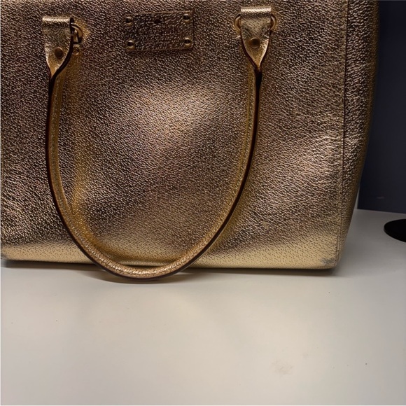 Kate Spade Wellesley Gold tote around 9.5"x 12"x 4.5" - Picture 6 of 11